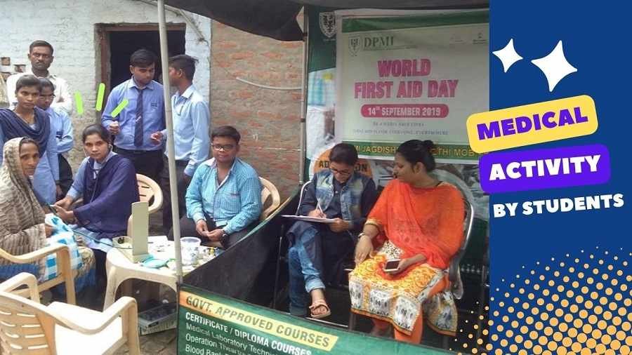 DMLT students in Amethi World First Aid Day